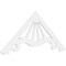 Ekena Millwork Pitch Marshall Architectural Grade PVC Gable Pediment, 72"W x 30"H x 1"P (10/12) GPP072X030X100MAR - alternate 1